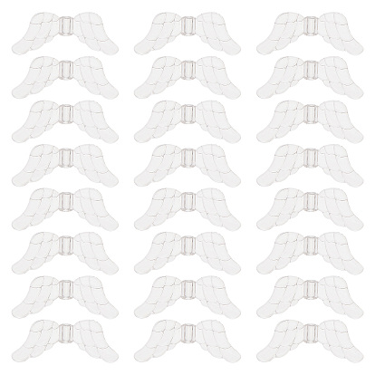 200 шт прозрачные акриловые бусины, крыло