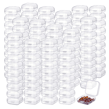400Pcs Mini PP Plastic Packing Boxes for Stud Earrings, Square