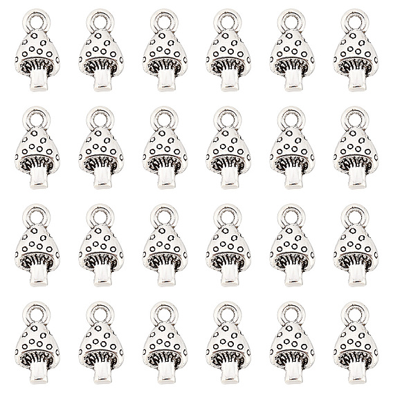 60Шармы из сплава в тибетском стиле, без свинца и без кадмия, гриб