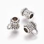 Tibetan Style Alloy Tube Bails, Loop Bails