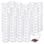 400 mini boîtes d'emballage en plastique PP pour boucles d'oreilles puces, carrée
