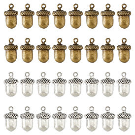 32шт 2 цвета тибетский стиль, Подвески из цинкового сплава, шишка