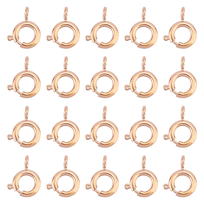 20 шт. 304 застежки-кольца из нержавеющей стали с гладкой поверхностью