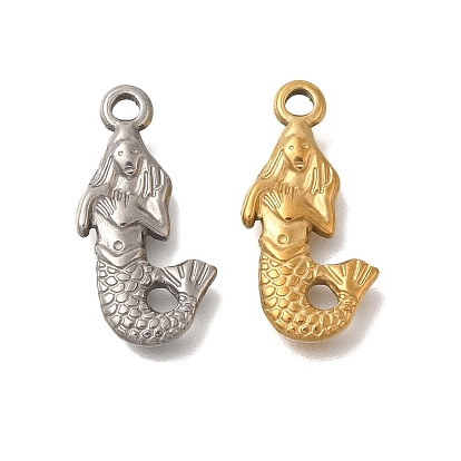 Ионное покрытие (ip) 304 подвески из нержавеющей стали, очарование русалки