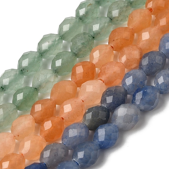 Естественно авантюрин бисер пряди, граненые, рис