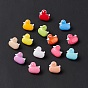 Lovely Duck Buttons, ABS Plastic Button, 13.5x13.5mm, about 400pcs/bag