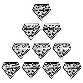 Алмазная компьютеризированная ткань для вышивки утюгом/пришивкой заплаток, аксессуары для костюма, аппликация