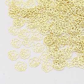 Brass Cabochons, Nail Art Decoration Accessories, Flower