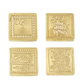Number/Word/Leaf Wax Seal Brass Stamp Heads, for Wax Seal Stamp, Golden