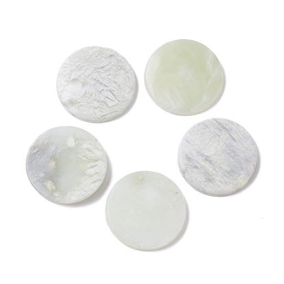 Nouveaux cabochons naturels en jade, plat rond