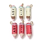 Pendentifs en émail , charmes de crayon, or