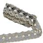 5 Yards Polyester Lace Ribbon, with Imitation Pearl, for Garment Accessories, Gift Decoration