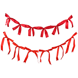 2 стили баннеров с бантом из ткани, для вечеринок, фестивалей, украшений для дома