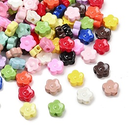 Непрозрачные акриловые бусины, цветок