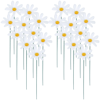 2Pcs Cloth Artificial Sunflower Decorative Garden Stakes