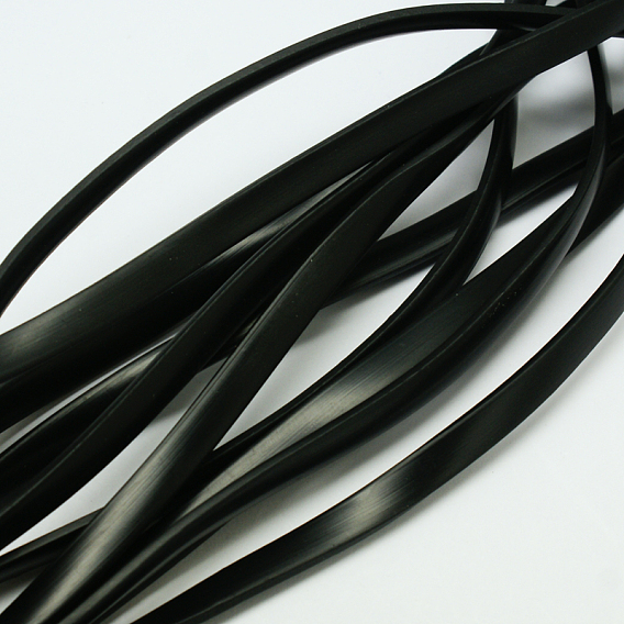 Synthetic Rubber Beading Cord, Flat, Solid