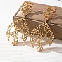 Alloy Branch Stud Dangle Earrings for Women