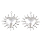 304 Stainless Steel Pendants, Heart Sun Charms