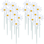 2Pcs Cloth Artificial Sunflower Decorative Garden Stakes