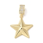 Латунные микро проложить кубического циркония подвески, звезды прелести