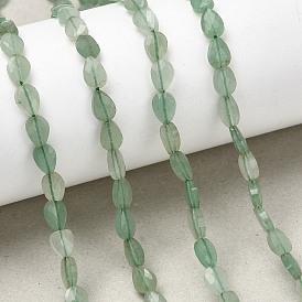 Естественный зеленый авантюрин бисер нитей, слеза, граненые