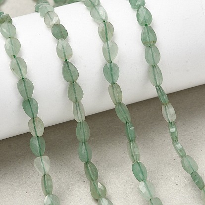 Естественный зеленый авантюрин бисер нитей, слеза, граненые