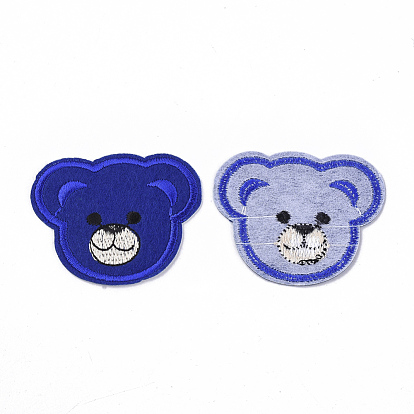 Computerized Embroidery Cloth Iron On/Sew On Patches, Costume Accessories, Appliques, Bear