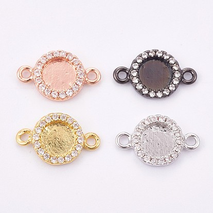 Латунные микропроходные кубические циркониевые кабельные разъемы, долговечный, плоско-круглые