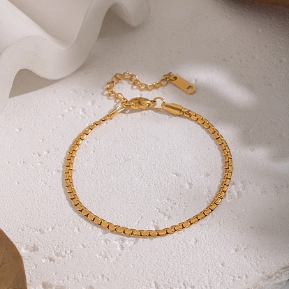 2.7мм европейский стиль 304 браслеты из нержавеющей стали с цепочкой для женщин