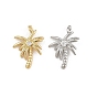 Латунные микро проложить кубического циркония подвески, очарование кокосового дерева, стойки покрытие, долговечный, без свинца и без кадмия