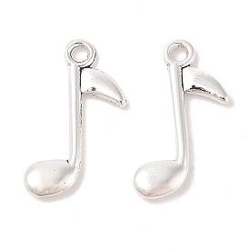 Tibetan Style Zinc Alloy Pendants, Lead Free & Cadmium Free, Musical Note, 24x15x2mm, Hole: 2mm, about 625pcs/500g