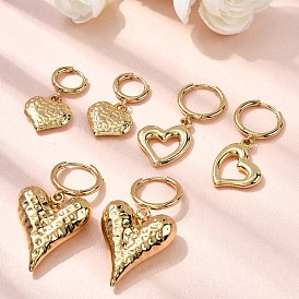 Серьги из 304 нержавеющей стали, сердце