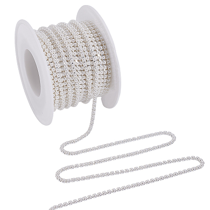 1 прокатные железные цепи, с абс пластмассовой имитационной жемчужиной, с катушкой, серебряные