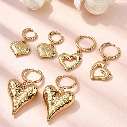 Серьги из 304 нержавеющей стали, сердце