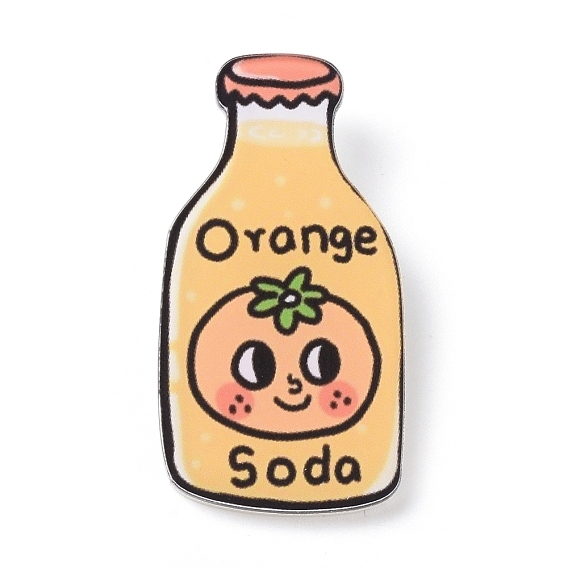 Fridge Magnets Acrylic Decorations, Orange Soda