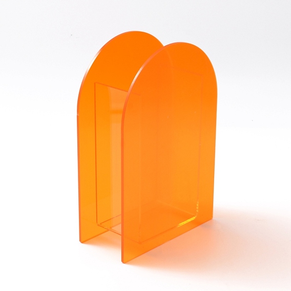Modern Acrylic Vase, Desk Decoration, Arch Shape