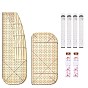 Sewing Tool kits, Include Hot Ironing Measuring Ruler, Soft Tape Measure and Stainless Steel Hemming Clips