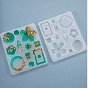 DIY Dangle Earring Accessories Silicone Molds, for UV Resin & Epoxy Resin Jewelry Making, Mixed Shape