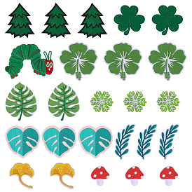 25 шт. 10 стили полиэстеровые нашивки на одежду, лист