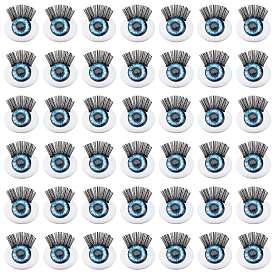 50 пары 4d abs кукла ремесло мультфильм подвижный глаз, овал с ресничкой, для шитья кукол своими руками мягкие игрушки