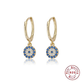 Серьги «Дьявол с голубыми глазами» — женские украшения из стерлингового серебра s925