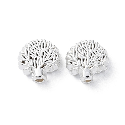 Alloy Beads, Long-Lasting Plated, Tree