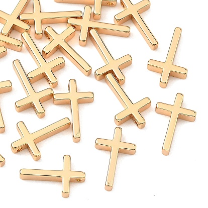 SHEGRACE Brass Pendants, Cross Charms, Cadmium Free & Lead Free & Nickel Free