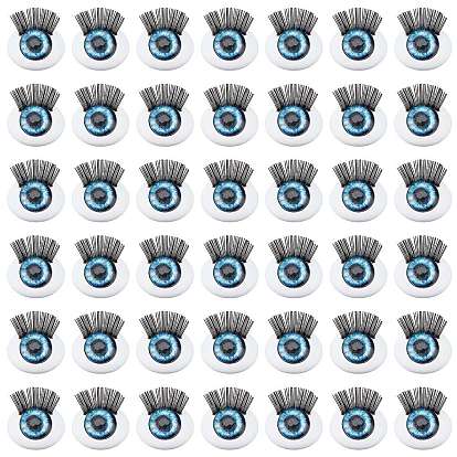 50 пары 4d abs кукла ремесло мультфильм подвижный глаз, овал с ресничкой, для шитья кукол своими руками мягкие игрушки