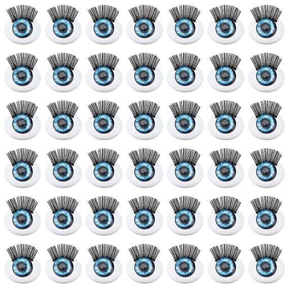 50 пары 4d abs кукла ремесло мультфильм подвижный глаз, овал с ресничкой, для шитья кукол своими руками мягкие игрушки