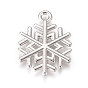 Alloy Pendants, Snowflake, for Christmas