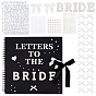 DIY Wedding Photo Album Guestbook Set, include Paper Loose-leaf Notebook, Hotfix Rhinestone, Vinyl & ABS Plastic Stickers, Polyester Bowknot and Acrylic Double-sided Tape
