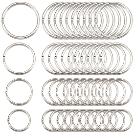 80 pcs 4 porte-clés fendus en fer de style