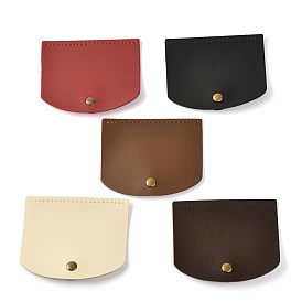Housse de sac en simili cuir, rectangle avec coin arrondi et attaches parisiennes en alliage, accessoires de remplacement de sac