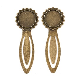 20 Настройки мм закладку лоток кабошон, утюг с сплава плоской круглой лоток, без кадмия и без свинца, 78x28x3 мм